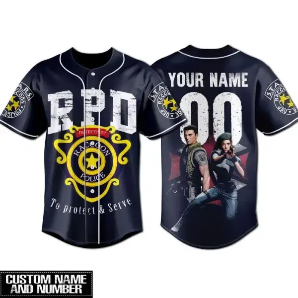 Custom Rpd Baseball Jersey - Personalize With Name & Number - Unique Gaming Fan Apparel Image