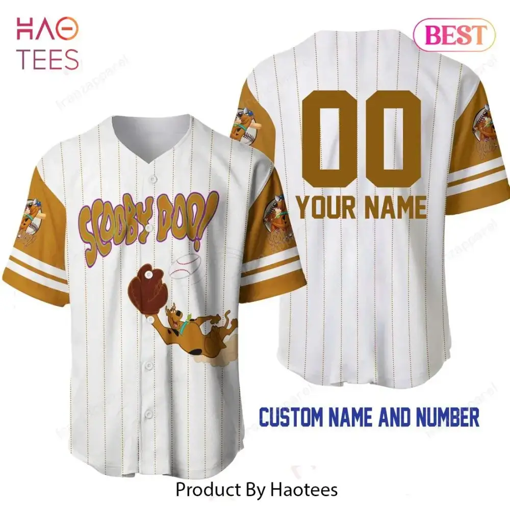 Custom Scooby-Doo Baseball Jersey - Personalize Your Name & Number - Perfect Gift! Image
