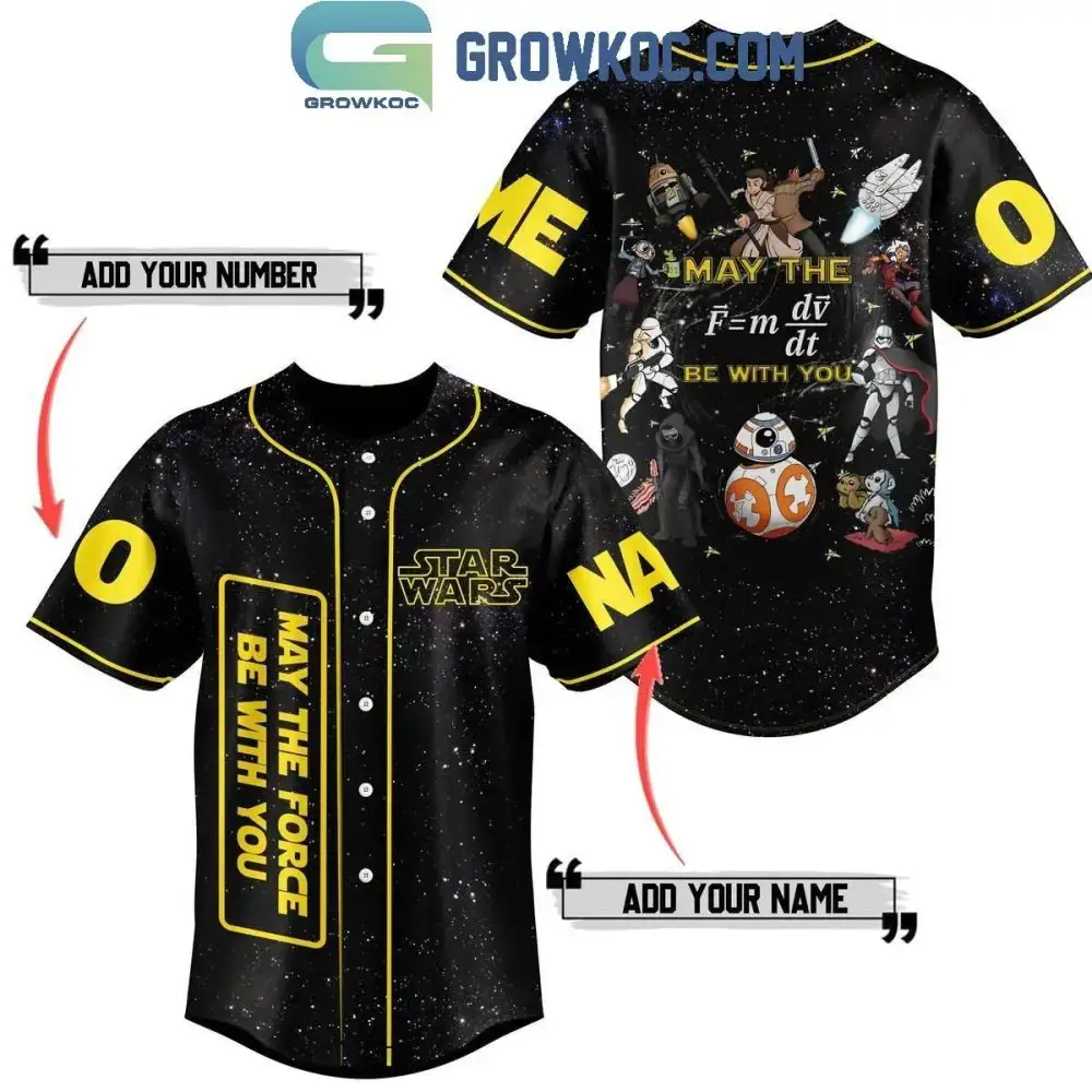 Custom Star Wars Baseball Jersey - Add Name & Number - Galactic Design Image