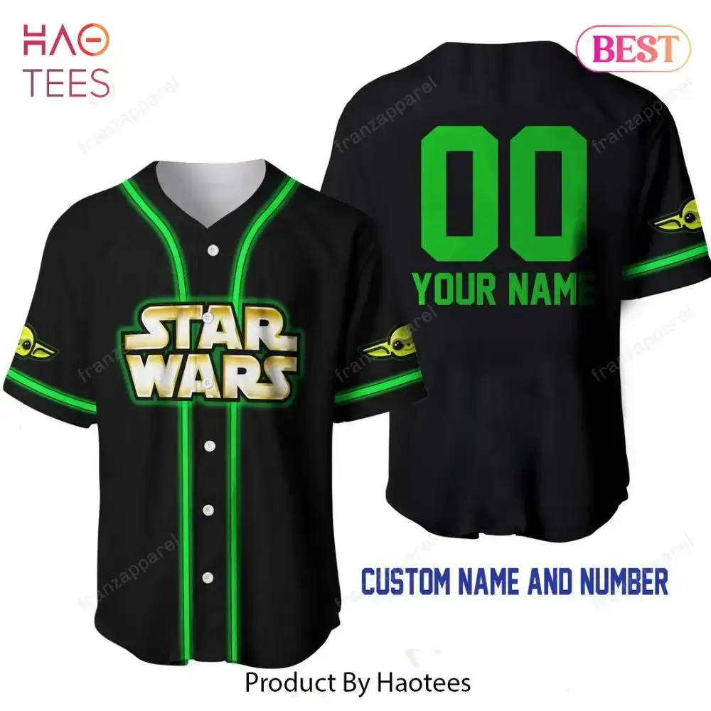 Custom Star Wars Baseball Jersey - Personalize Name & Number - Perfect Gift! Image