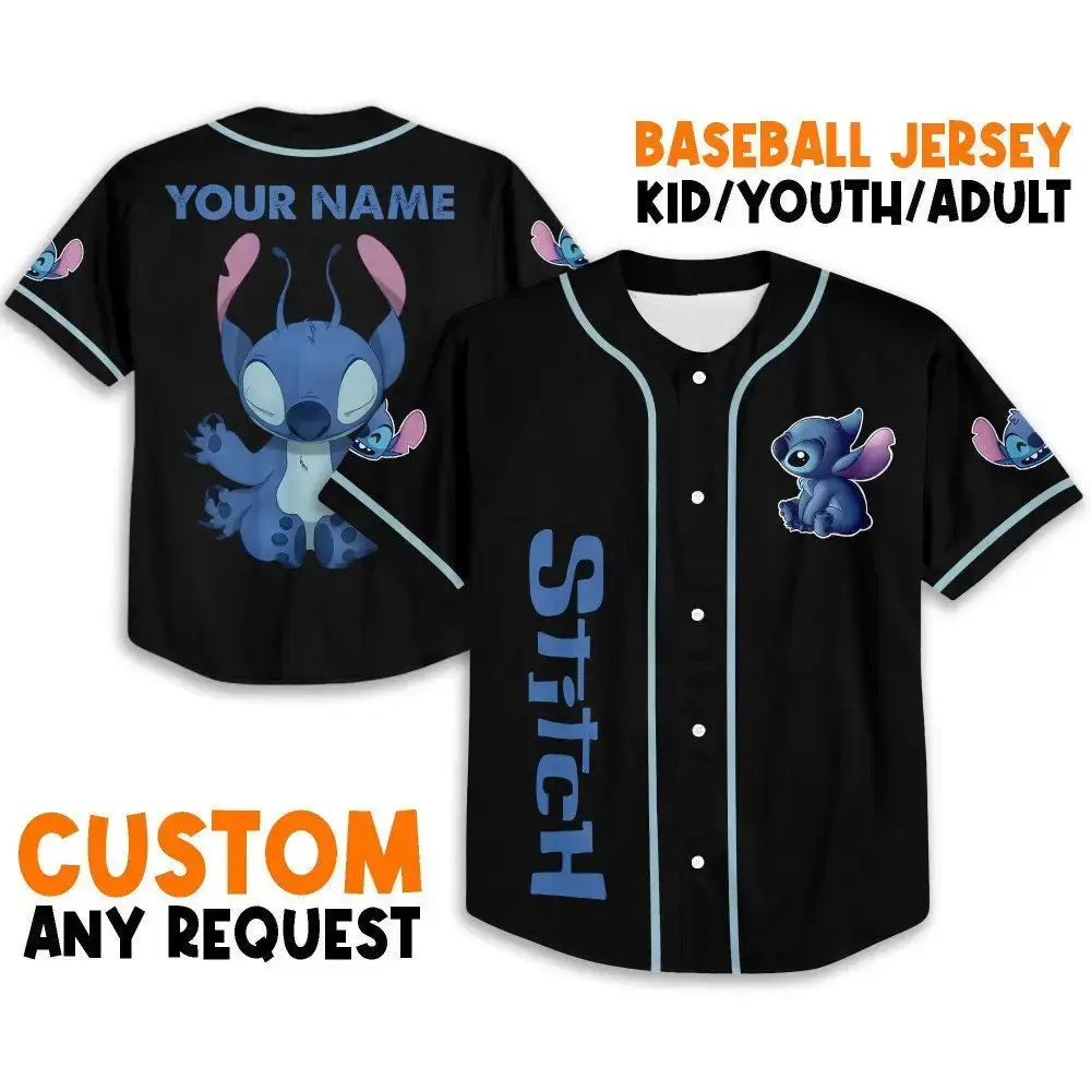Custom Stitch Baseball Jersey For Kids/Youth/Adults - Personalize With Any Name! Image