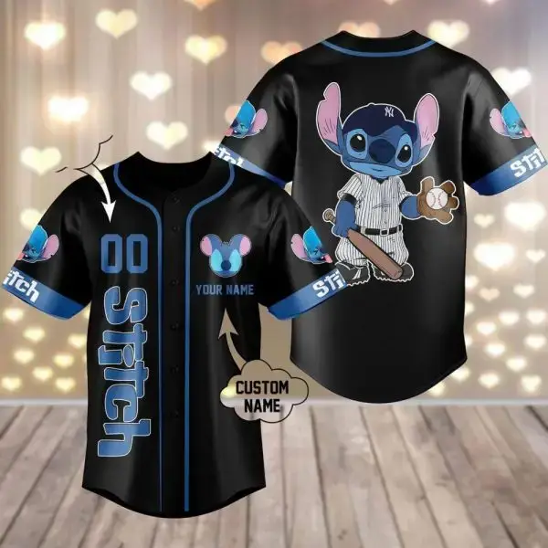 Custom Stitch Baseball Jersey - Personalized Name, Fun & Stylish Sportswear Gift Image