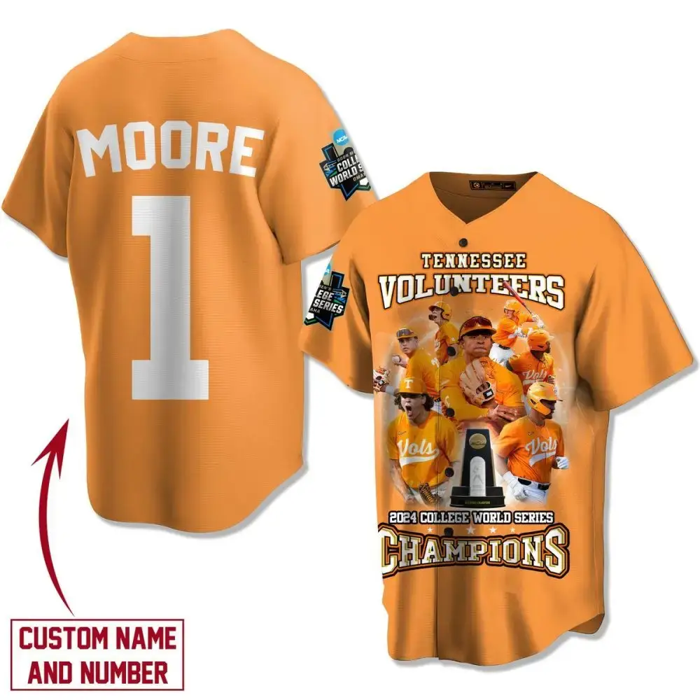 Custom Tennessee Volunteers 2024 Champs Jersey - Add Your Name & Number! Image