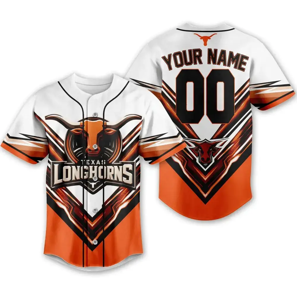 Custom Texas Longhorns Jersey - Personalized Name & Number, Unique Gift Image