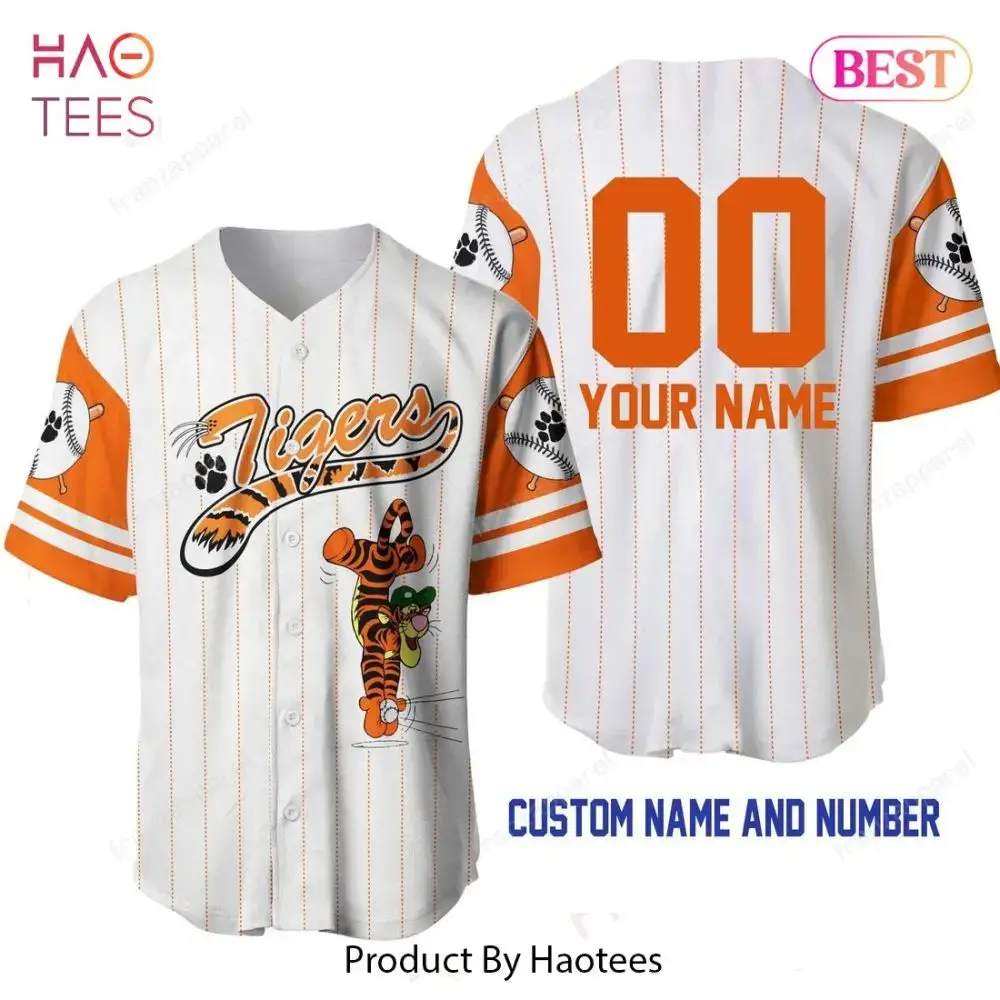 Custom Tigers Baseball Jersey – Add Your Name & Number – Perfect Gift! Image