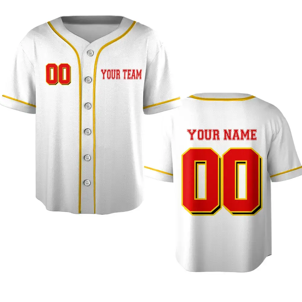 Custom your team name sport Baseball Jersey - Personalized Name & Number Image