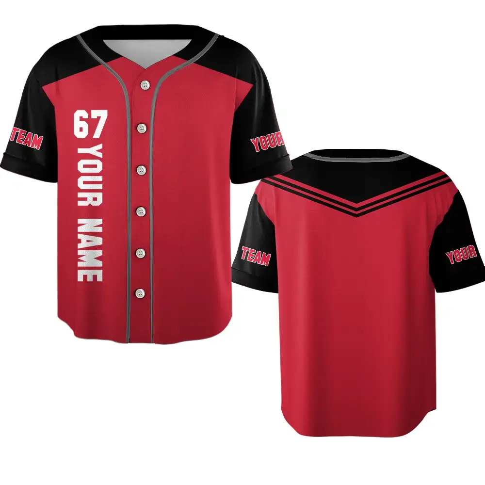Custom Your Team Name Sport Personalized Baseball Jersey Image