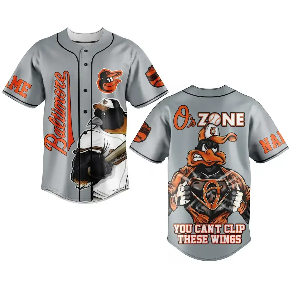 Customizable Baltimore Baseball Jersey - Graphic Design, Perfect Fan Gift! Image
