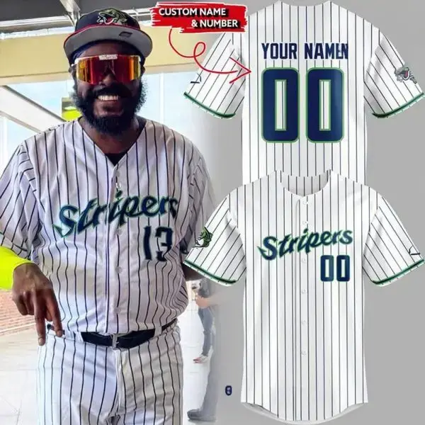 Customizable Baseball Jersey - Add Your Name & Number For A Unique Look! Image