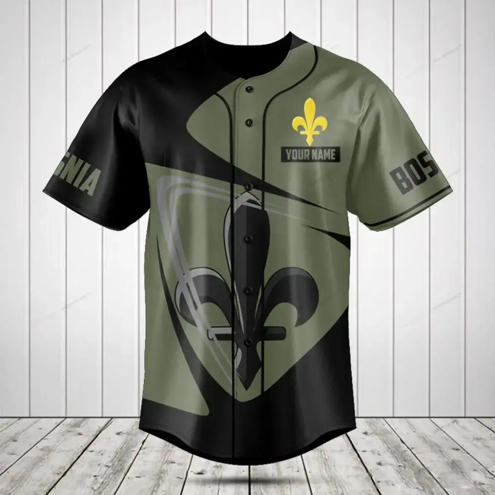 Customizable Baseball Jersey - Unique Design, Add Your Name - Perfect Gift For Sports Fans Image