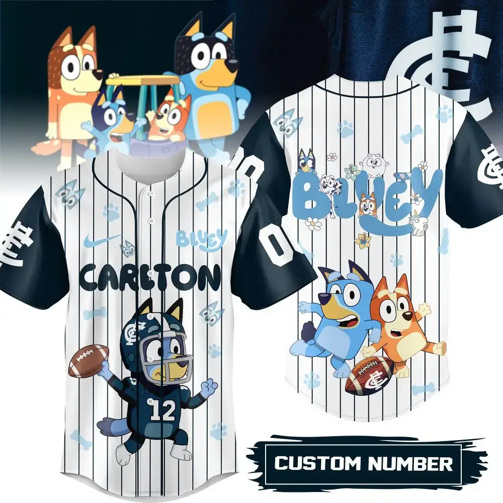 Customizable Bluey Cartoon Sports Jersey – Fun & Playful Design For Kids & Fans! Image