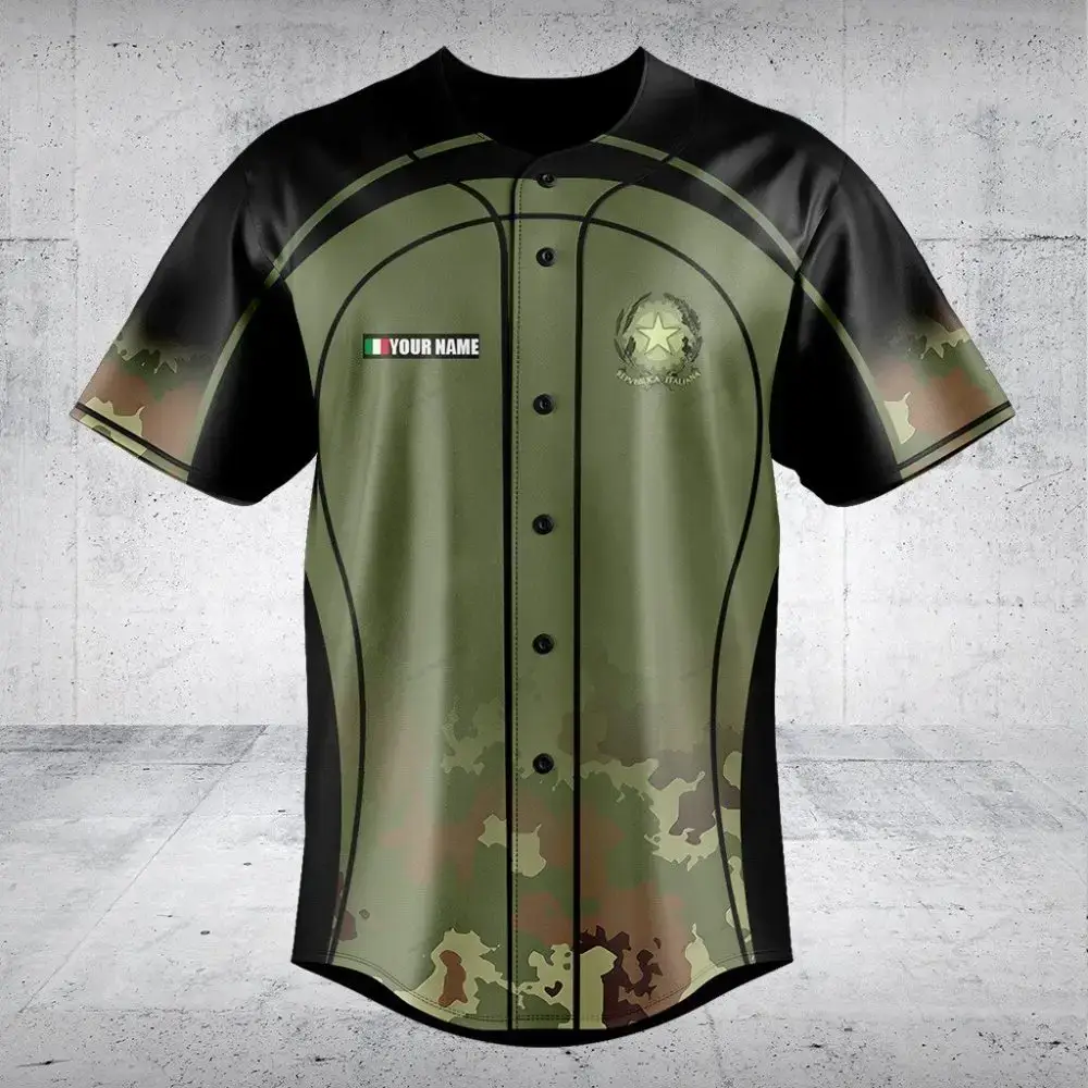 Customizable Camo Baseball Jersey – Personalize Your Style Today! Image