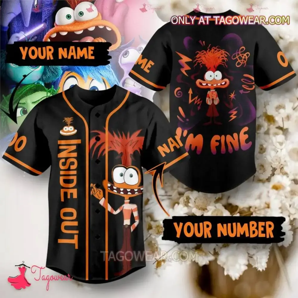 Customizable Cartoon Character Baseball Jersey - Fun & Unique Gift Idea , Tagowear Image