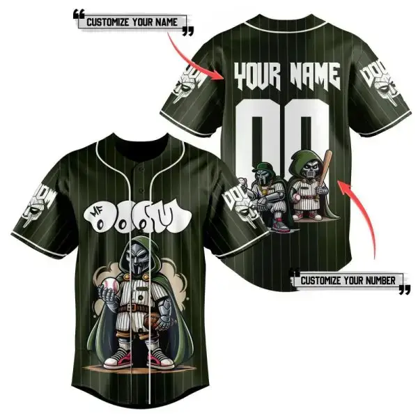 Customizable Comic Hero Baseball Jersey - Add Your Name & Number - Unique Gift Idea Image
