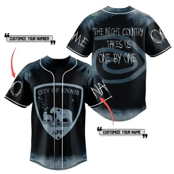 Customizable Galaxy Baseball Jersey - Personalized Name & Number - Unique Starry Design Image
