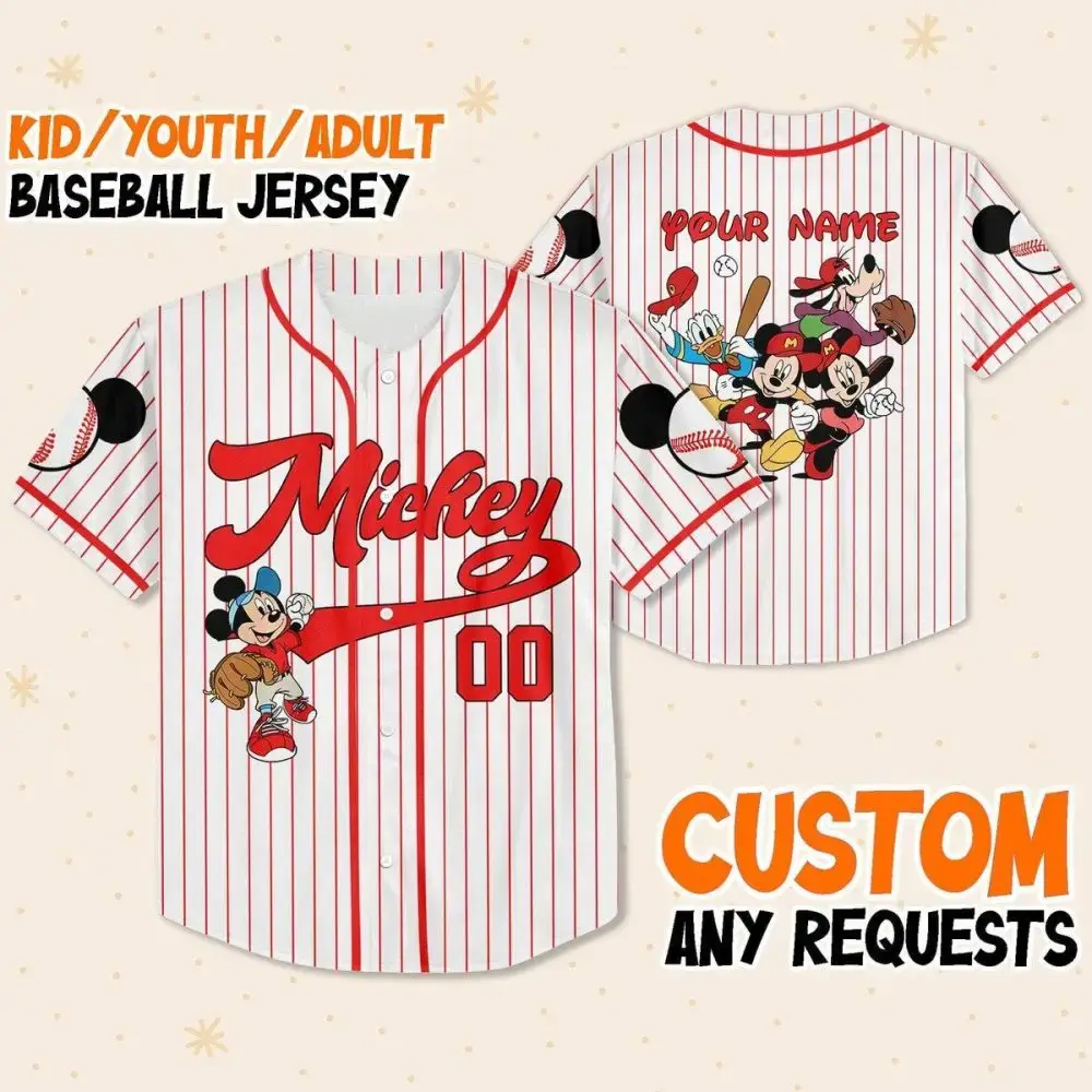Customizable Kids/Youth/Adult Baseball Jersey - Personalize With Your Name! Image