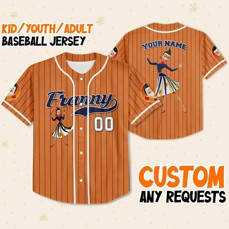 Customizable Kids/Youth/Adult Baseball Jersey - Personalized Name & Design Options! Image