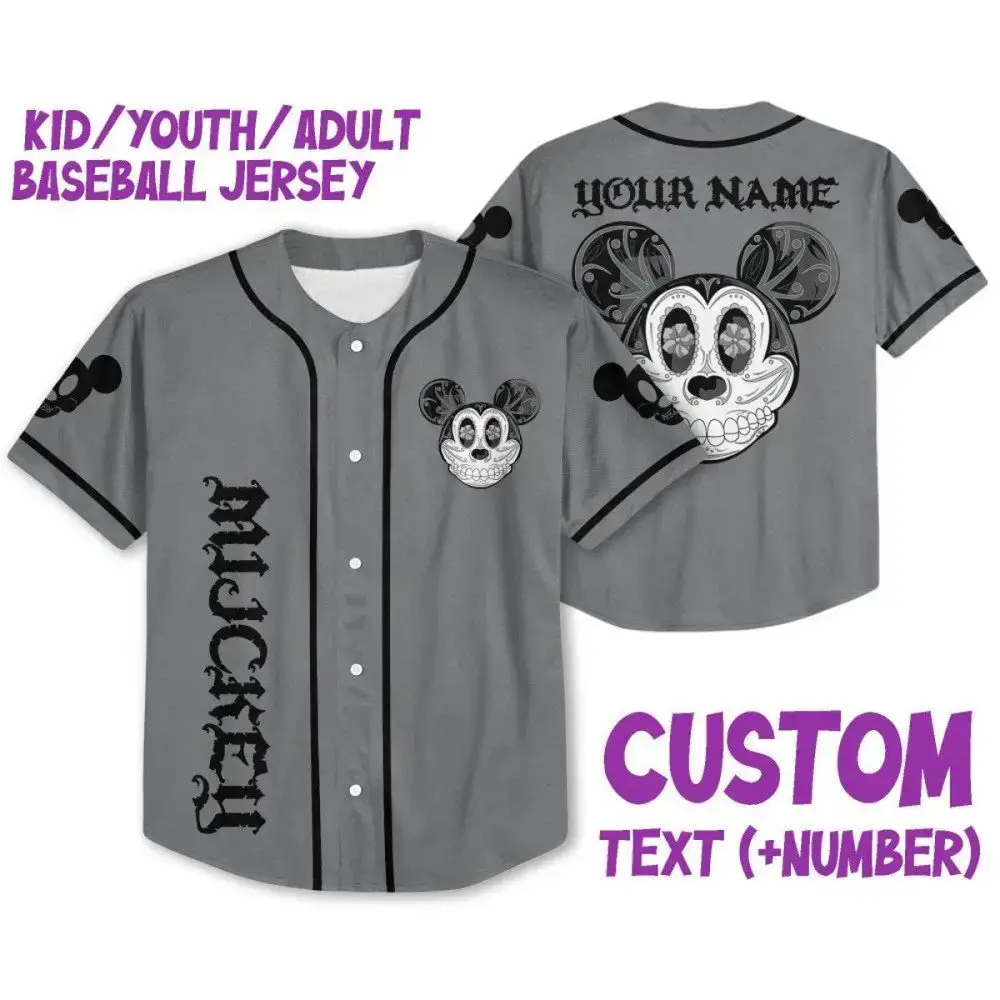 Customizable Kids/Youth/Adult Baseball Jersey - Personalized Name & Number Design Image