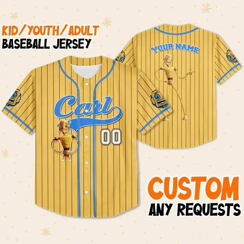 Customizable Kid/Youth/Adult Baseball Jersey – Personalize Name & Number – Unique Design! Image