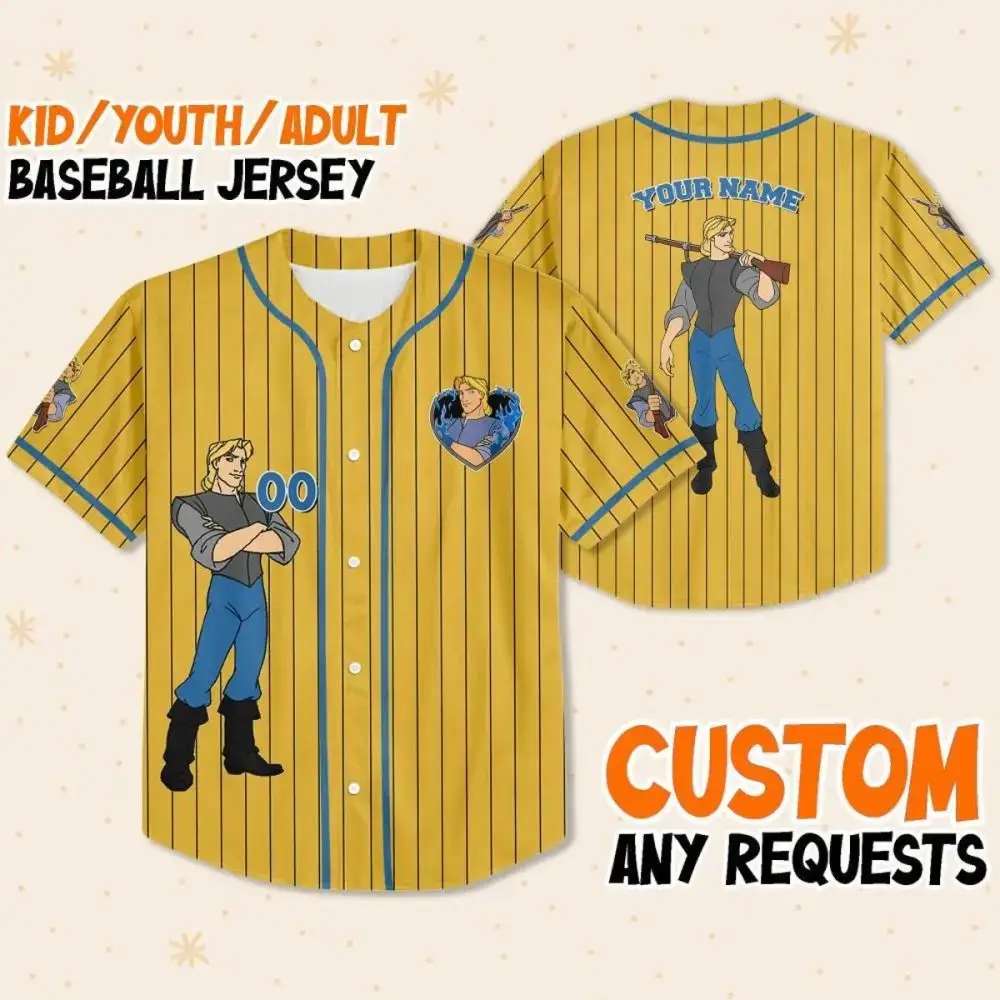 Customizable Kid/Youth/Adult Baseball Jersey - Add Your Name & Design! Image