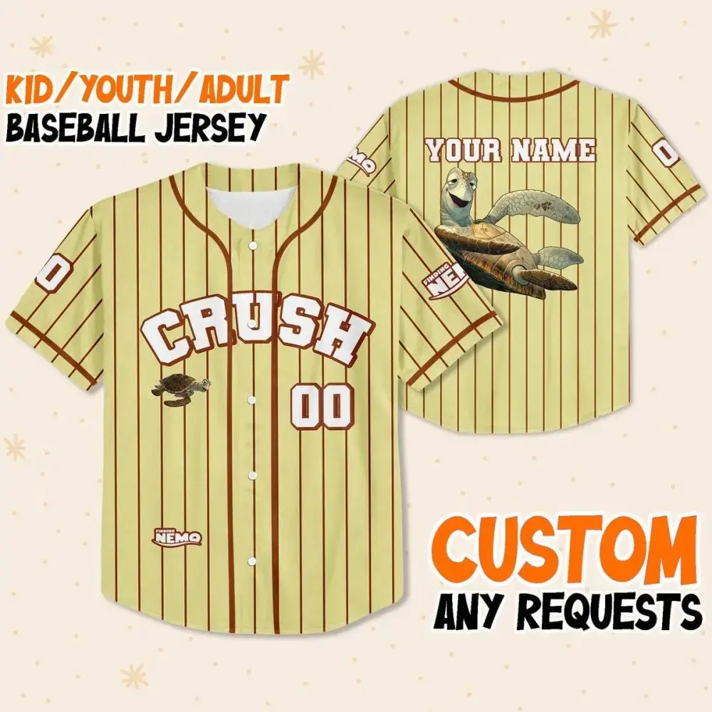 Customizable Kid/Youth/Adult Baseball Jersey - Add Your Name & Number - Perfect For Sports Fans! Image