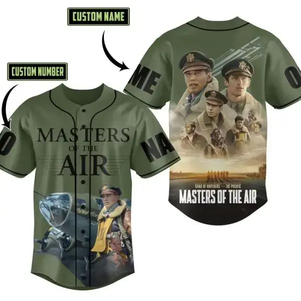 Customizable 'Masters Of The Air' Baseball Jersey – Add Your Name & Number! Image