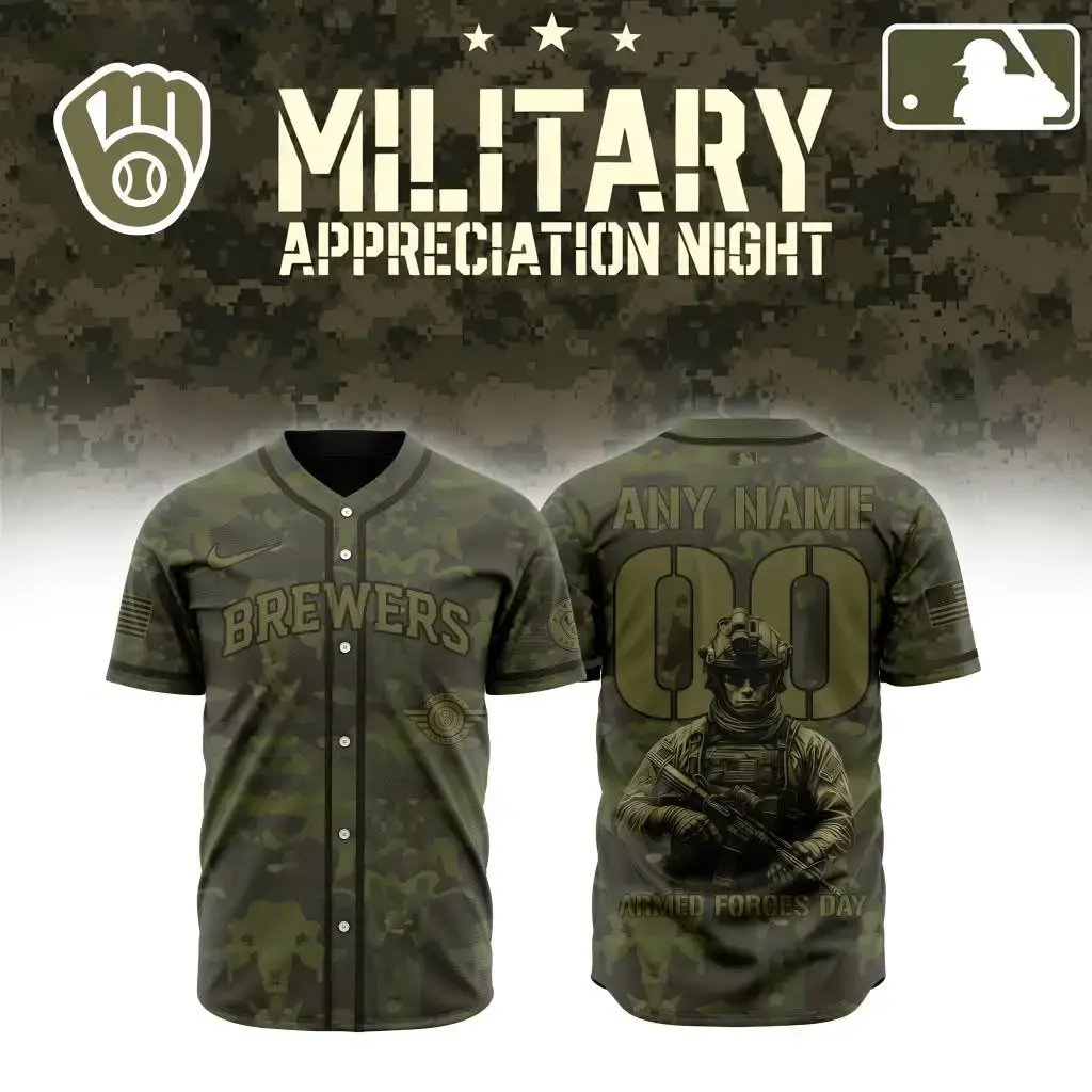 Customizable Military Appreciation Baseball Jersey – Honor Armed Forces With Style Image