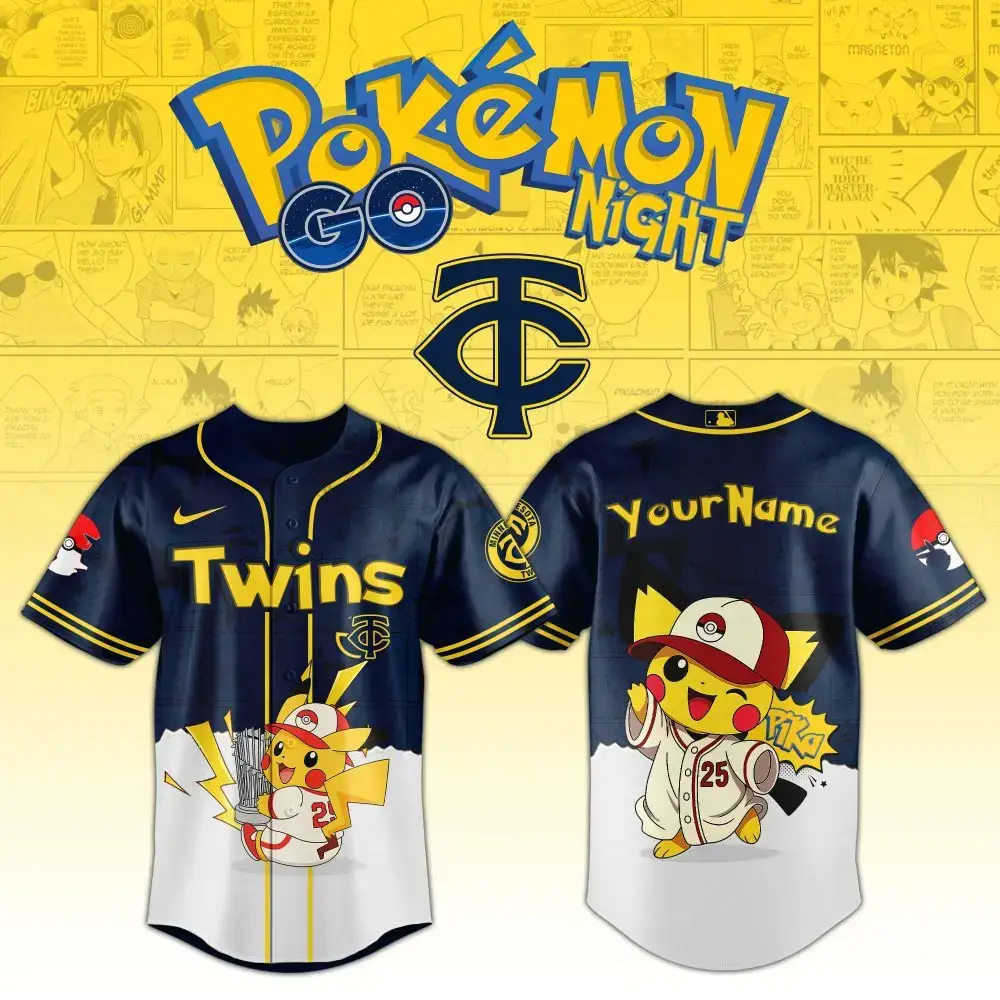 Customizable Pokémon Baseball Jersey – Pikachu Edition For Fans Image