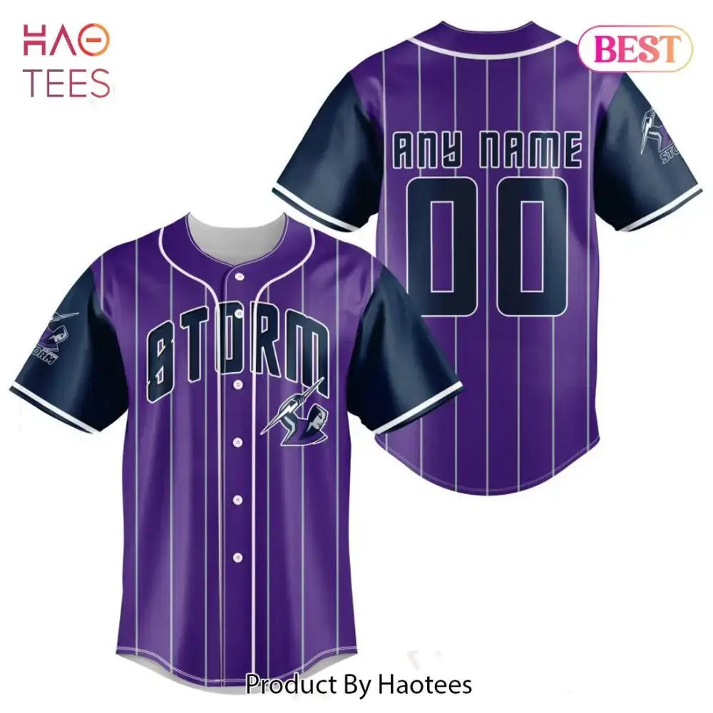 Customizable Purple Baseball Jersey – Personalized Team Or Name, Perfect Gift! Image