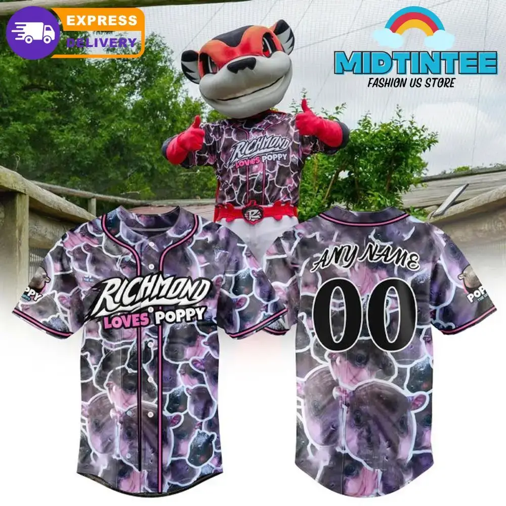 Customizable Richmond Loves Poppy Baseball Jersey – Unique Design, Fast Shipping! Image