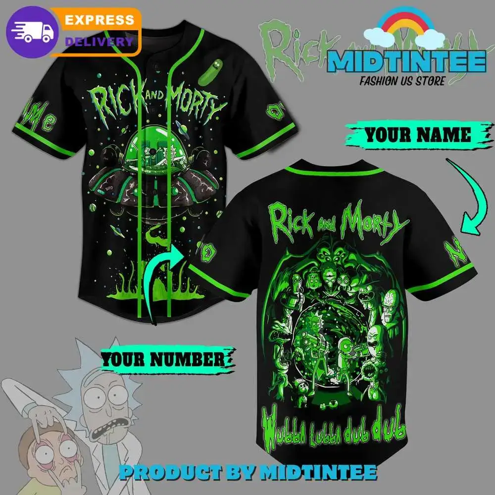 Customizable Rick And Morty Baseball Jersey – Unique Design, Fast Shipping! Image