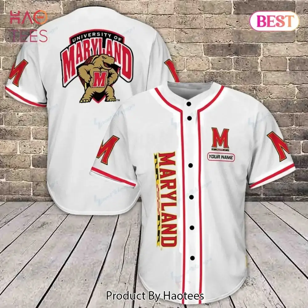 Customizable University Of Maryland Baseball Jersey - Show Your Terrapins Pride! Image