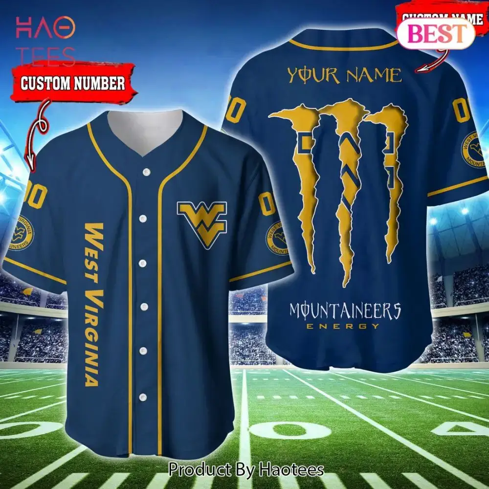 Customizable West Virginia Jersey - Personalized Name & Number - Perfect Gift Idea! Image