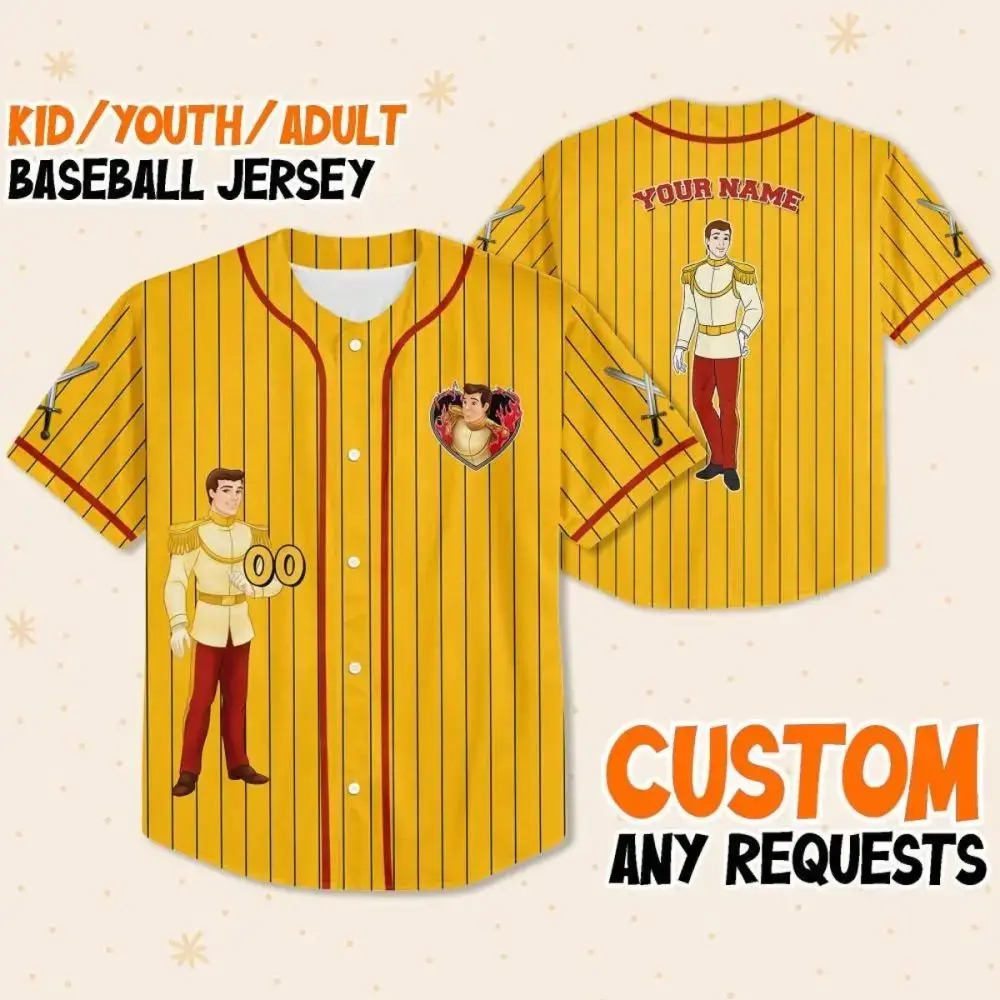 Customizable Youth/Adult Baseball Jersey - Add Any Name & Design! Image