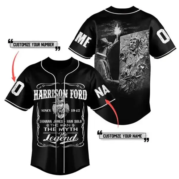 Customize Your Own Indiana Jones Themed Baseball Jersey - Legendary Design & Personal Touch Image