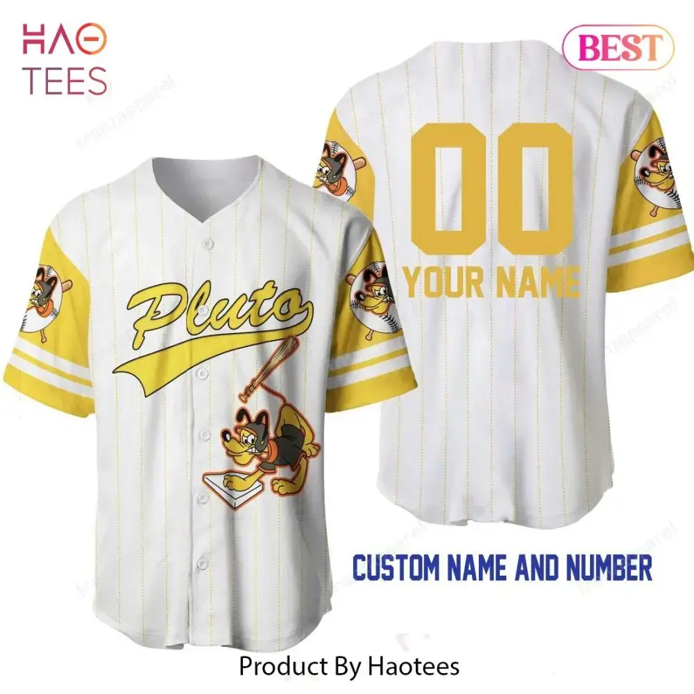 Customized Pluto Baseball Jersey - Personalized Name & Number - Unique Sports Apparel Image