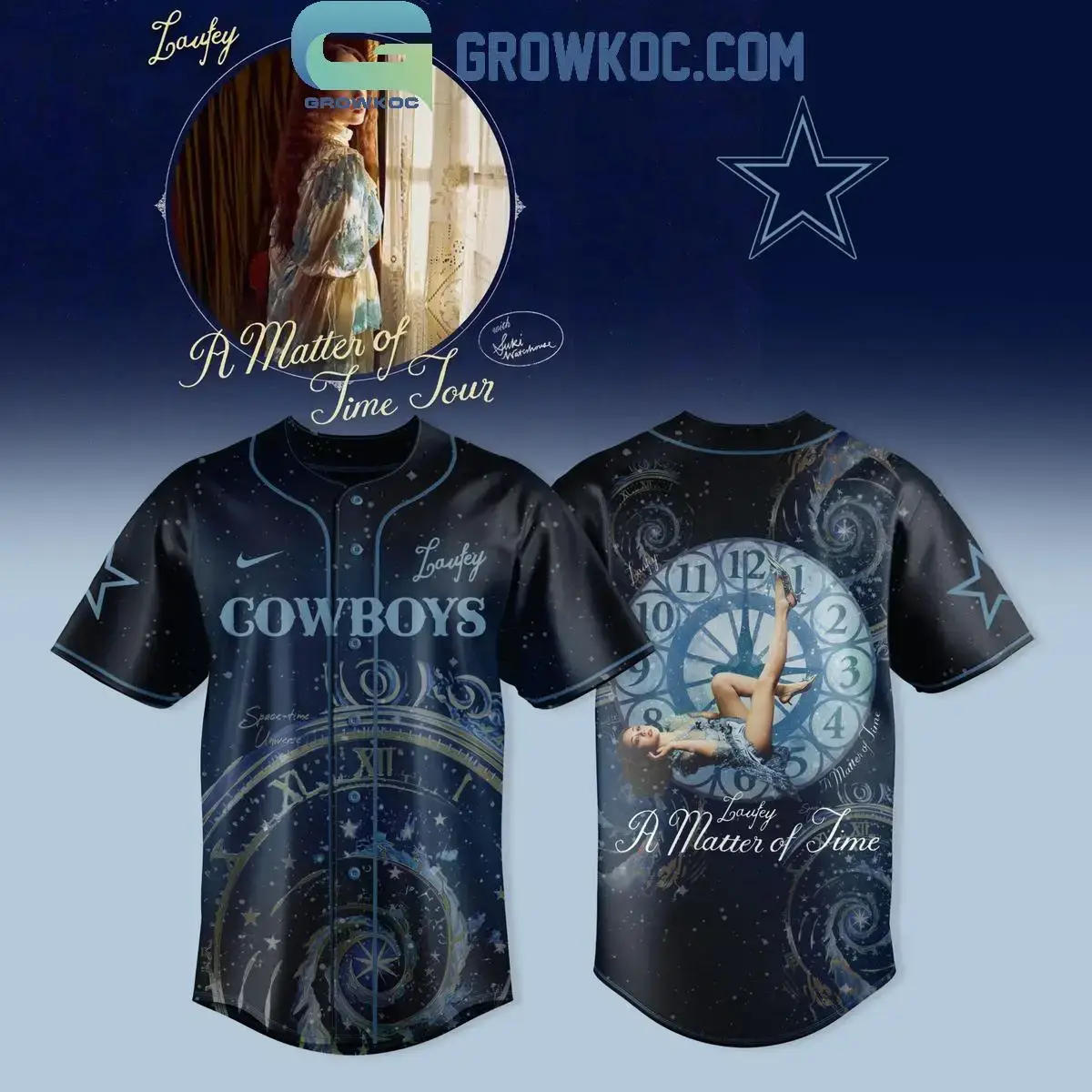 Dallas Cowboys Laufey A Matther Of Time Tour 2025 Jersey Image
