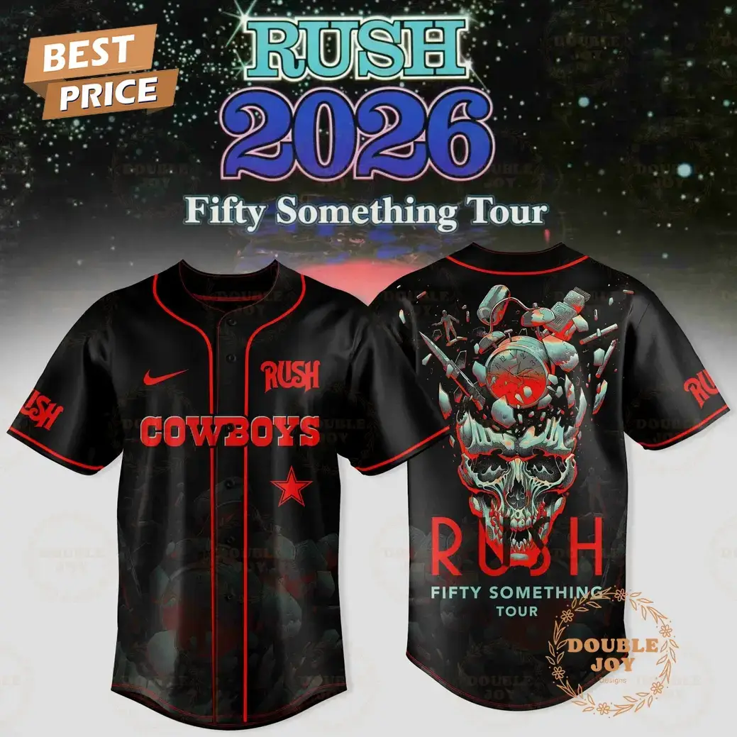 Dallas Cowboys x RUSH Tour 2026 Baseball Jersey Image