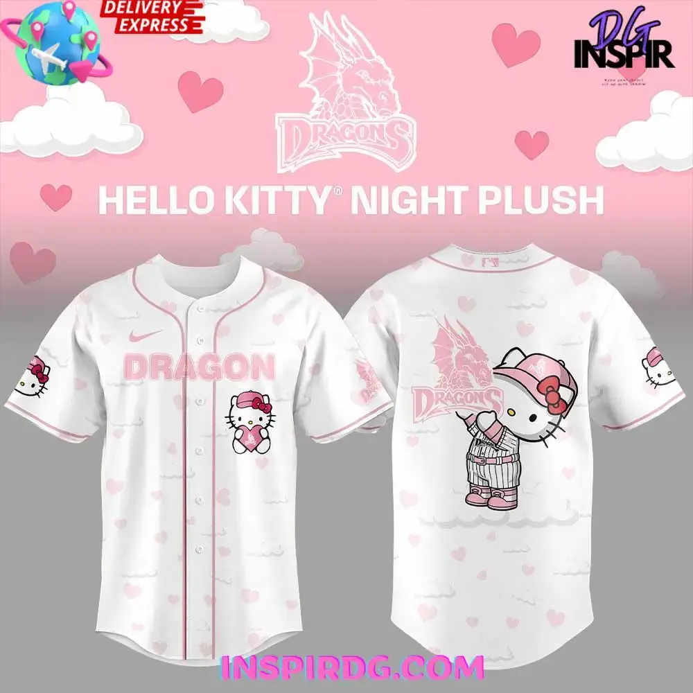 Dayton Dragons Hello Kitty Night 2025 Baseball Jersey Image