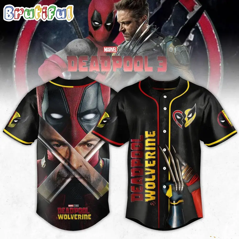 Deadpool 3, Deadpool And Wolverine Jersey Shirt Image