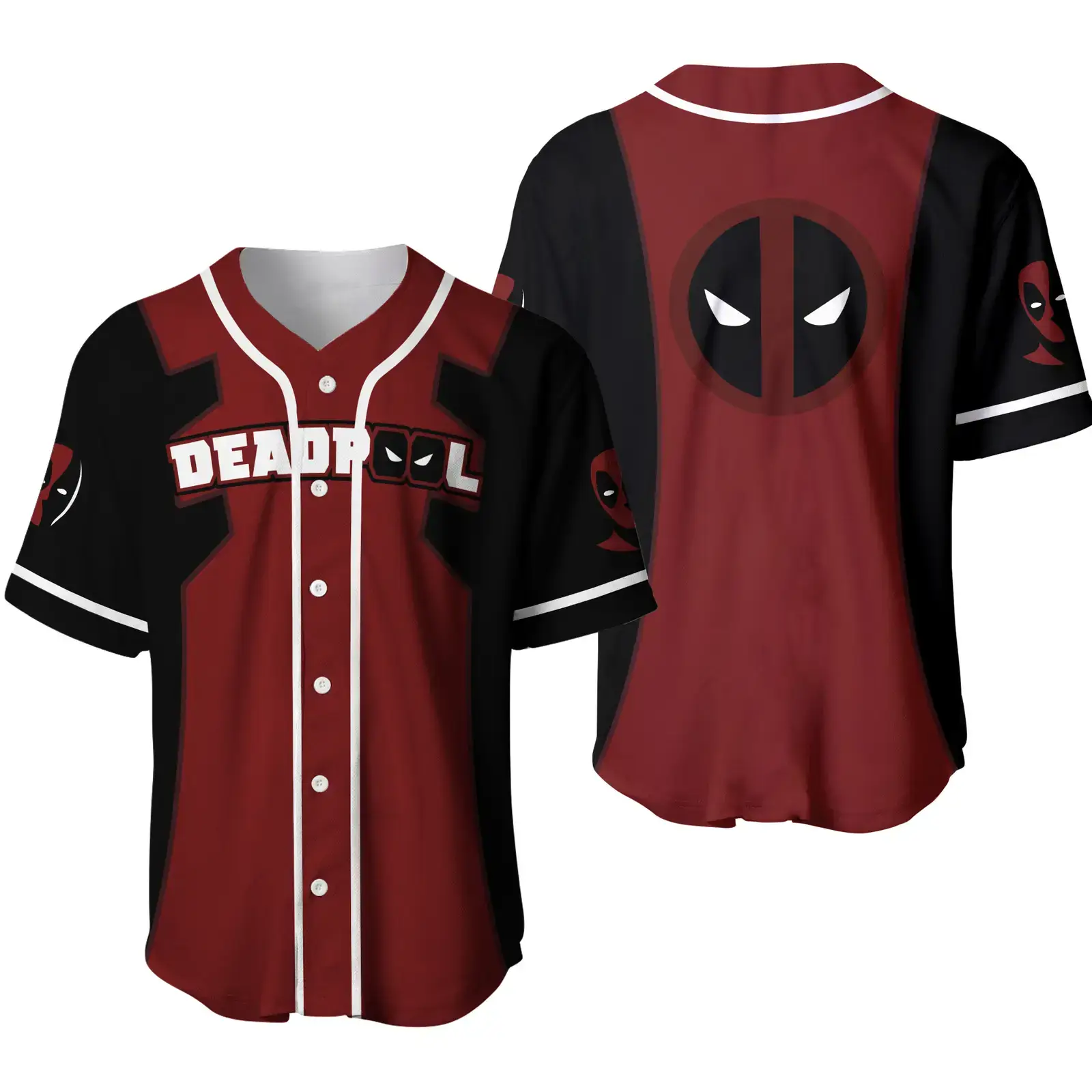 Deadpool Marvel Baseball Jersey, Sport Fashion Jersey Image