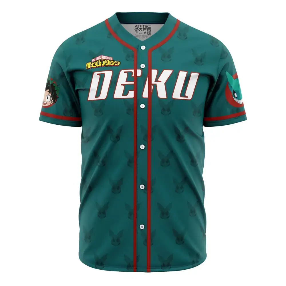 Deku My Hero Academia Baseball Jersey Image