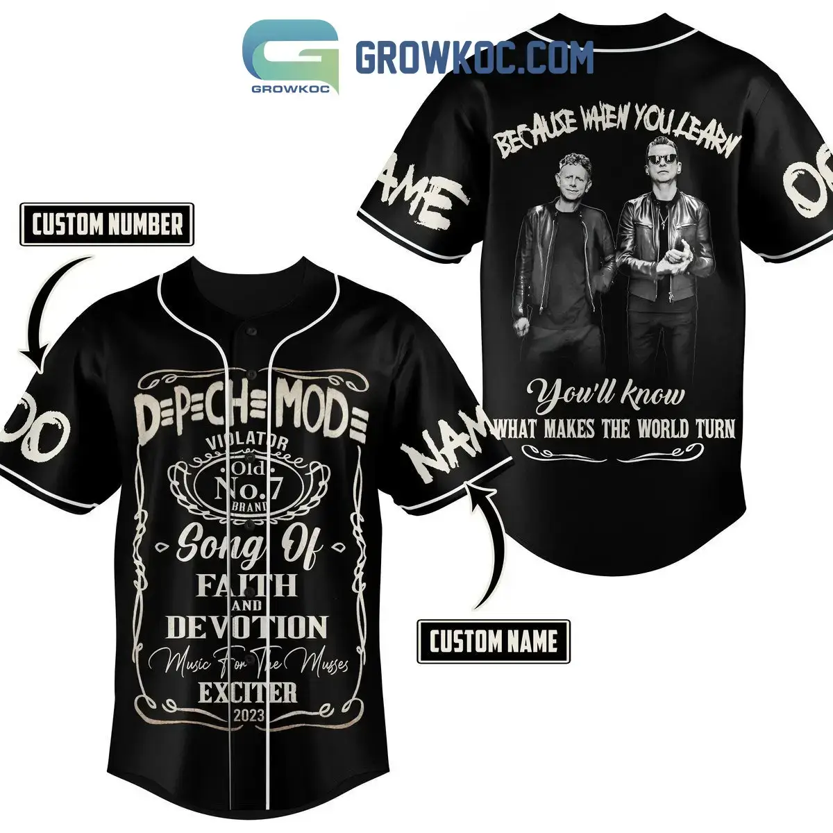 Depeche Mode Music For The Musses Exciter 2023 Personalized Baseball Jersey Image