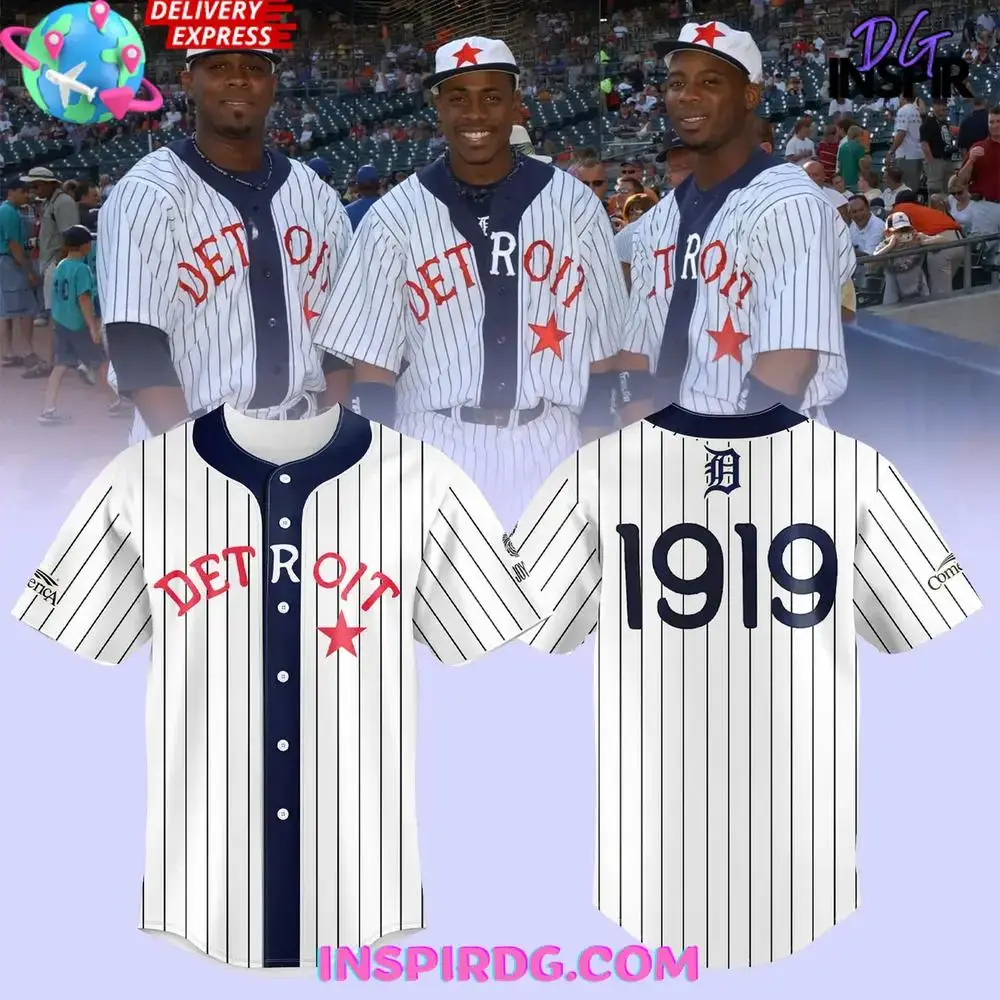 Detroit Tigers 1919 Black In Baseball Jersey Image