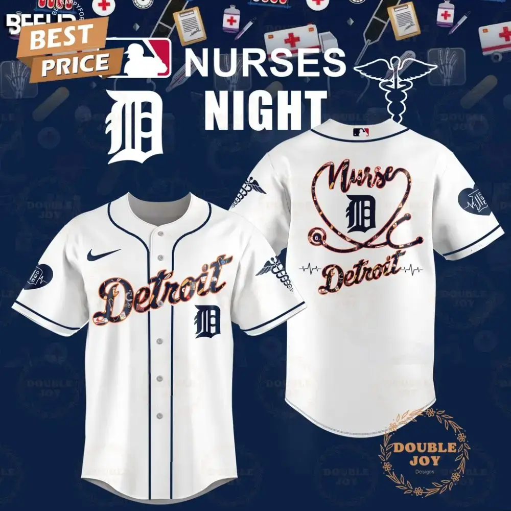 Detroit Tigers 2025 Nurses Night Special Edition Baseball Jersey Image