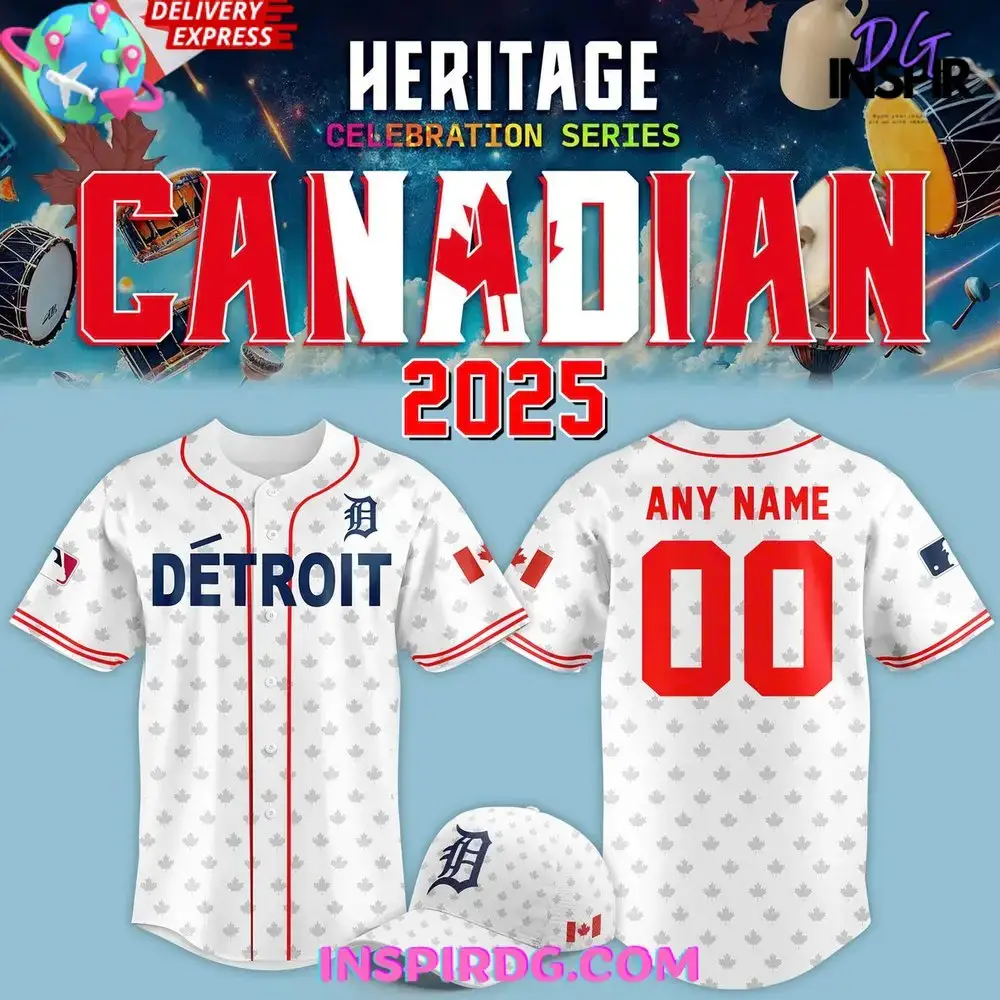 Detroit Tigers Canadian Heritage Night 2025 Baseball Jersey Image