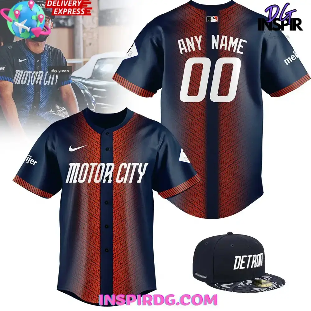 Detroit Tigers City Connect 2024 Custom Baseball Jersey Image