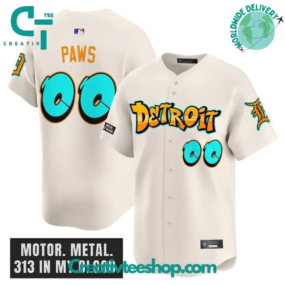 Detroit Tigers 'Graffiti Motor City Edition' Special Baseball Jersey Image