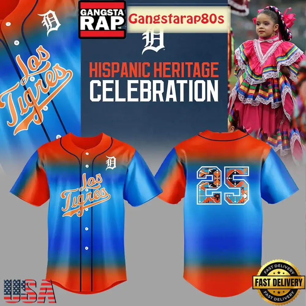 Detroit Tigers Hispanic Heritage Baseball Jersey Shirt Image