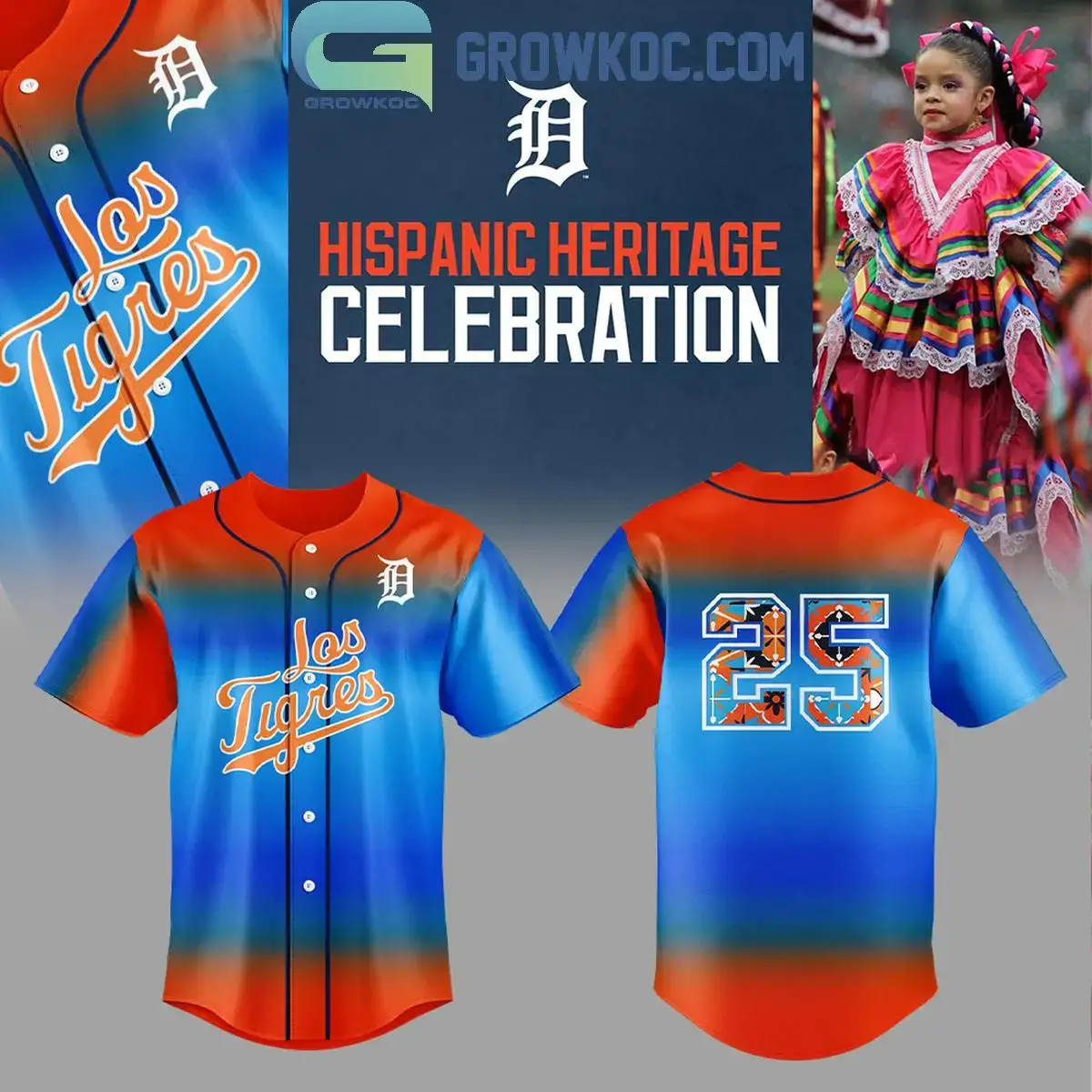 Detroit Tigers Hispanic Heritage Jersey Image